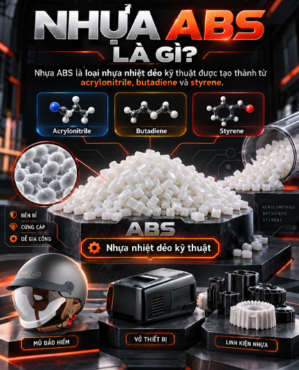 Nhựa ABS là gì? Đặc tính, công dụng và ứng dụng trong đời sống