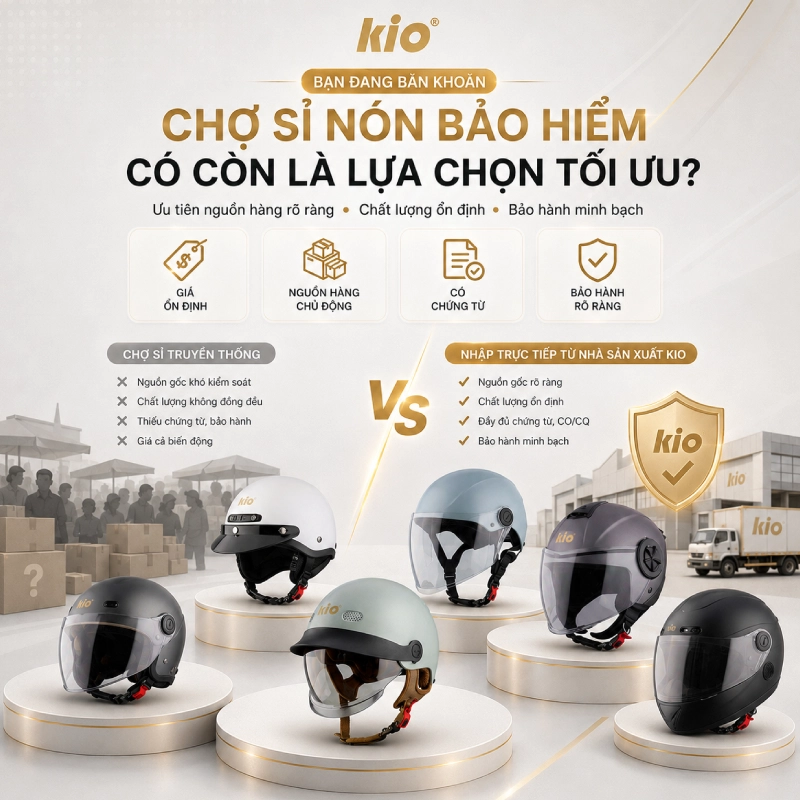 Chợ sỉ nón bảo hiểm có còn là lựa chọn tối ưu?