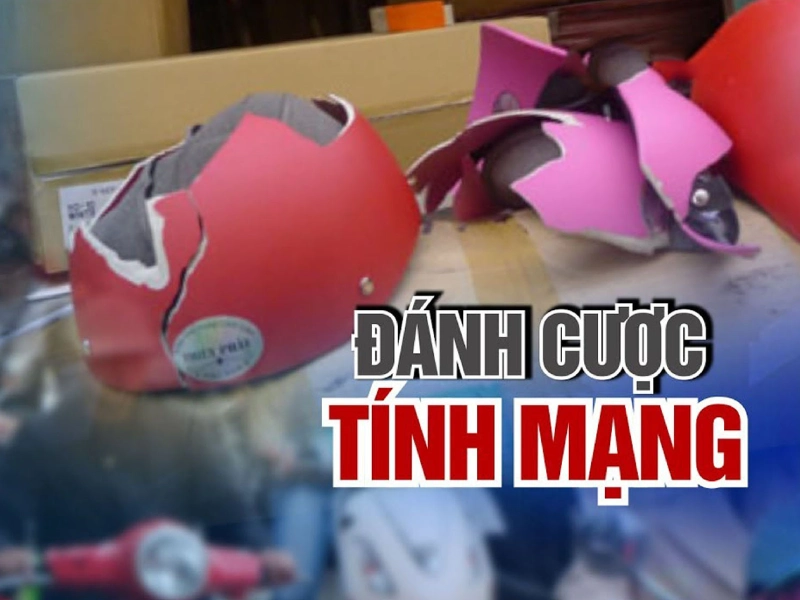 Hậu quả của việc sử dụng các loại mũ bảo hiểm bị cấm là đánh cược tính mạng