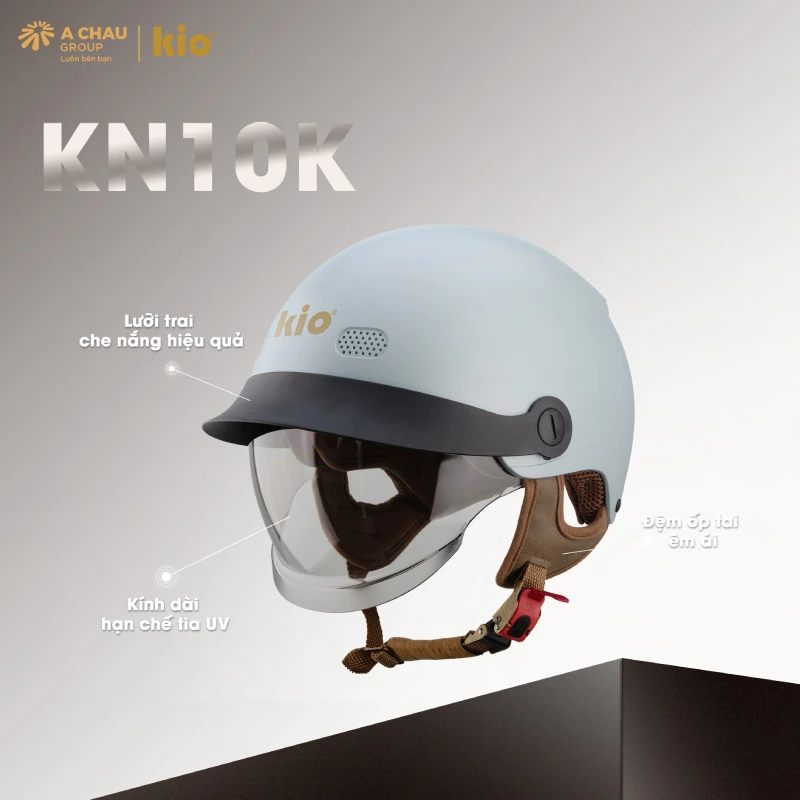 Mũ bảo hiểm an toàn nửa đầu KiO KN10K