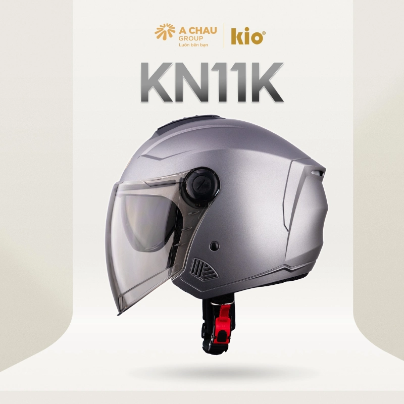 Mũ bảo hiểm có kính chắn gió 3/4 KiO KN11K