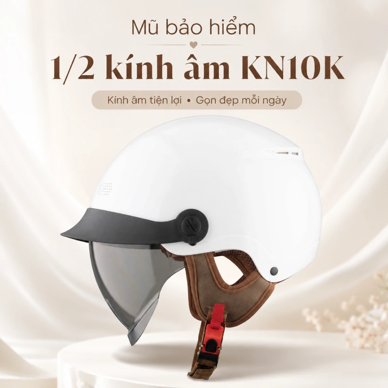Mũ bảo hiểm lưỡi trai nữ KiO KN10K