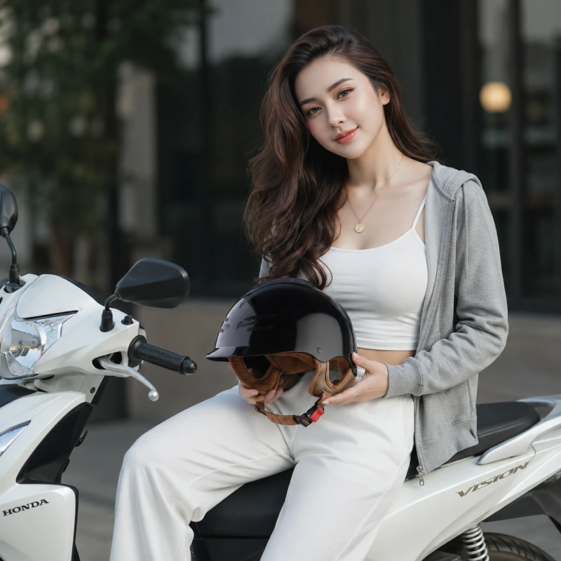 Mũ bảo hiểm lưỡi trai nữ Royal M299