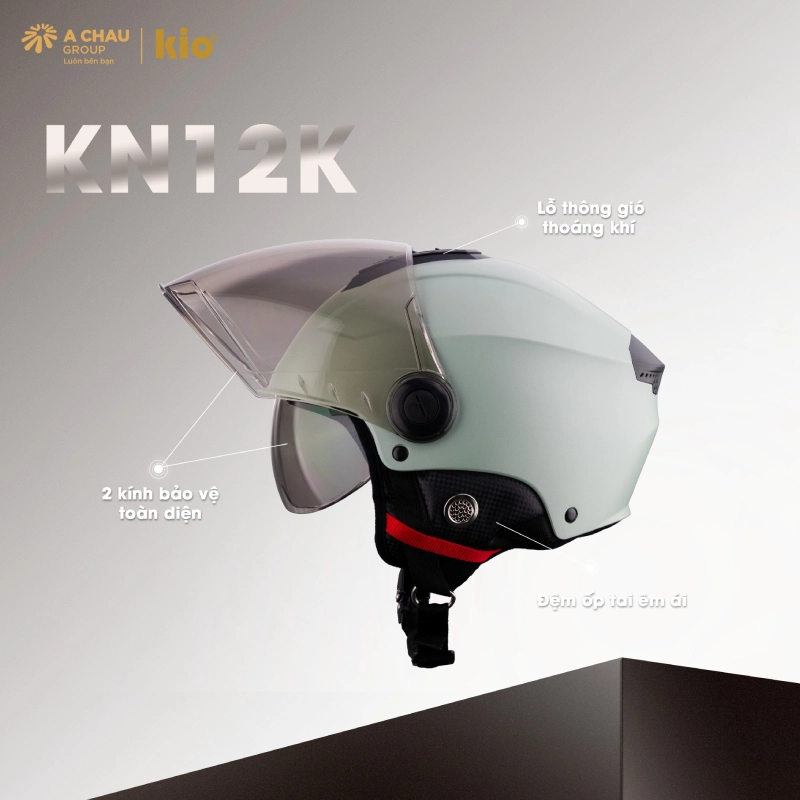 Mũ bảo hiểm nào tốt - KiO KN12KD