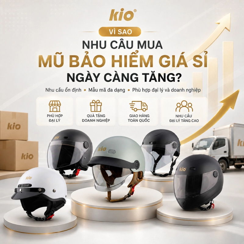 Vì sao nhu cầu mua mũ bảo hiểm giá sỉ ngày càng tăng?