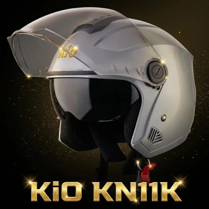 Nón bảo hiểm 3/4 có kính KN11K