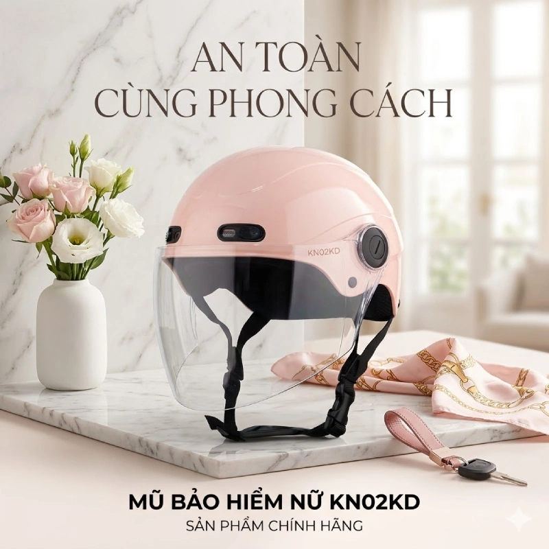 Mũ bảo hiểm nửa đầu KiO KN02KD