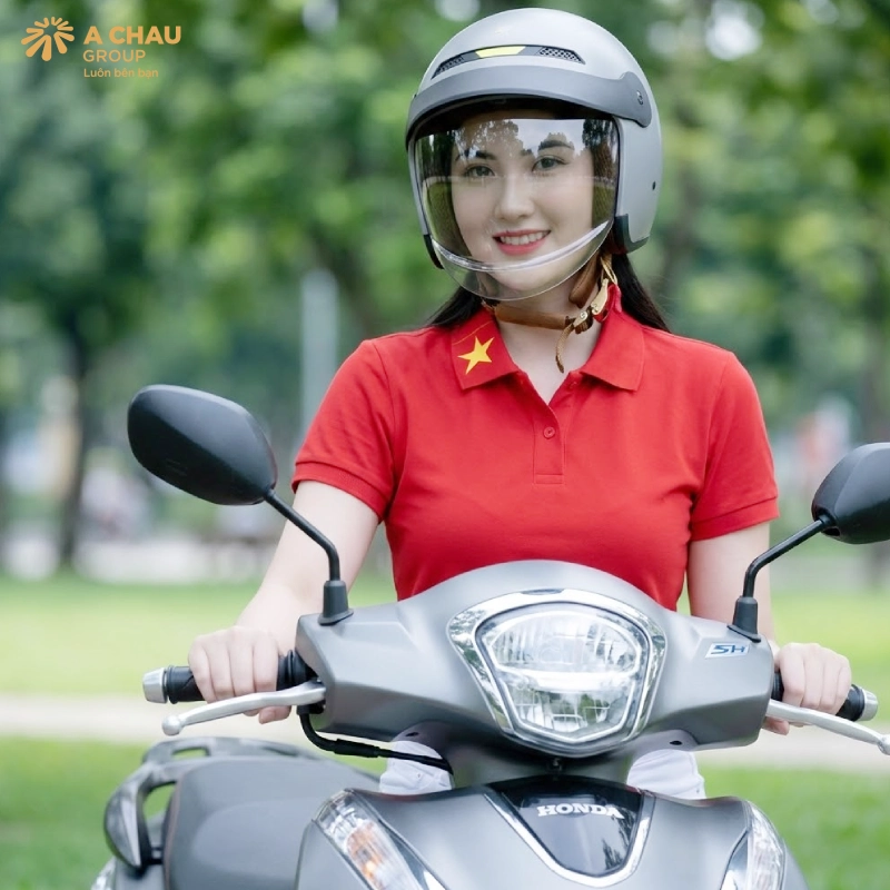 Mũ bảo hiểm 3/4 có kính cho nữ