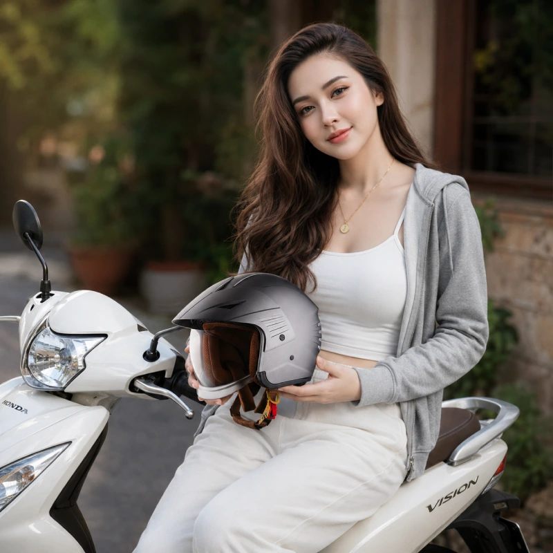 Mũ bảo hiểm lưỡi trai nữ Royal M399k