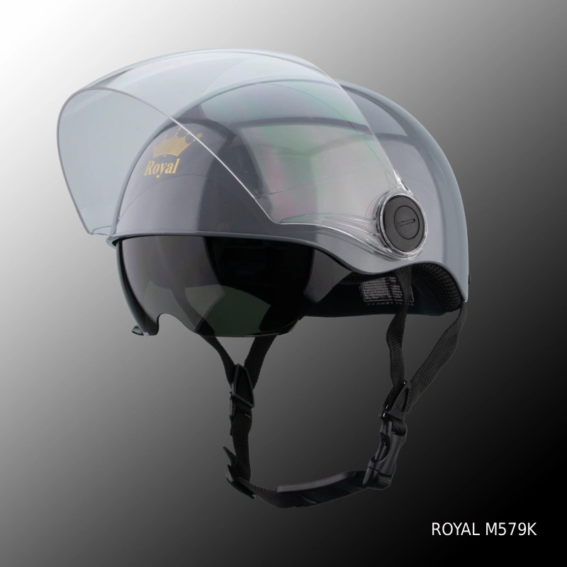 Mũ bảo hiểm nửa đầu có kính âm M579K