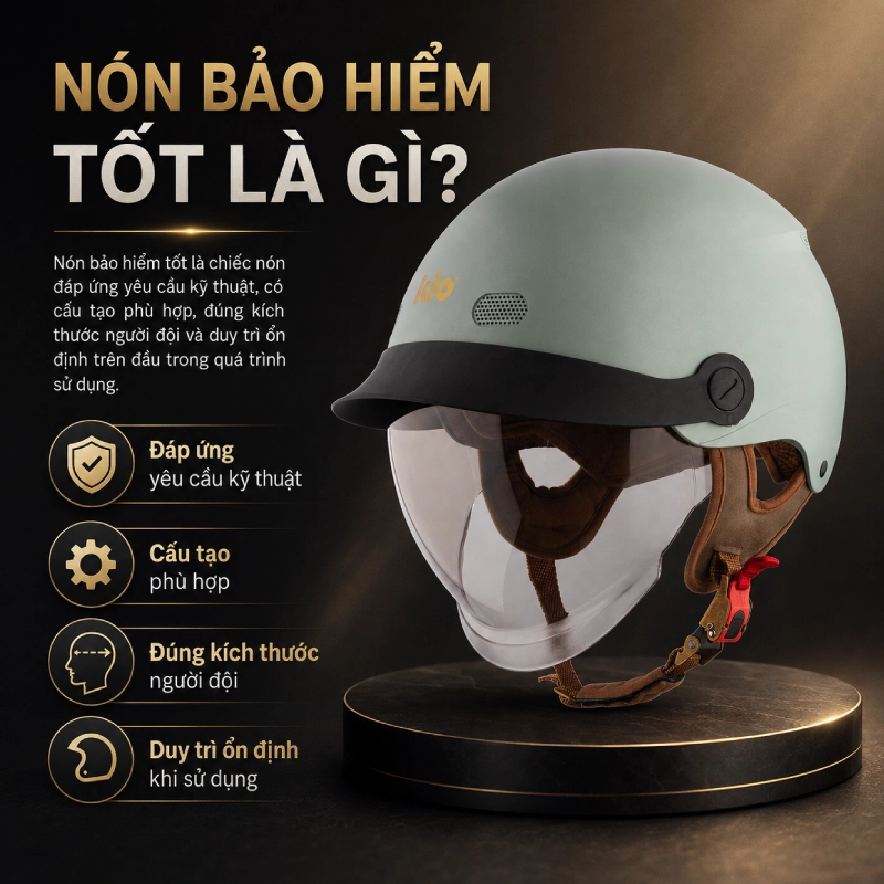 Nón bảo hiểm tốt là gì?