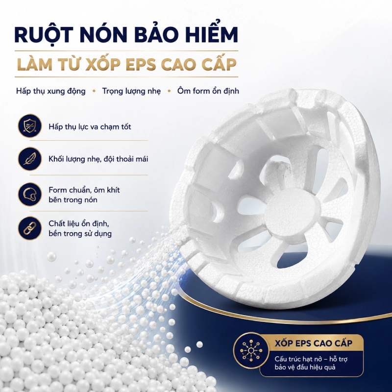 Ruột nón sử dụng xốp EPS chất lượng cao